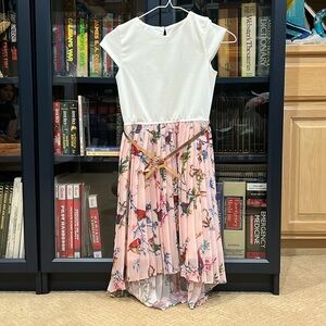 Girls White And Pink Baker by Ted Baker Dress. Size 9